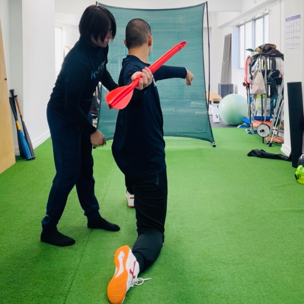 学生アスリートのトレーニング風景